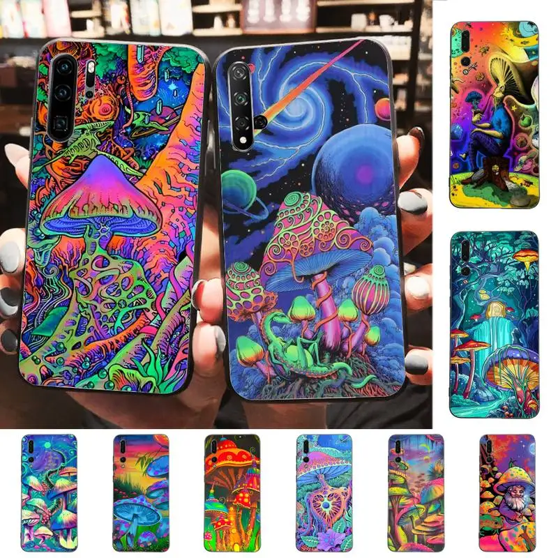 

Trippy Mushroom Phone Case for Huawei P30 40 20 10 8 9 lite pro plus Psmart2019