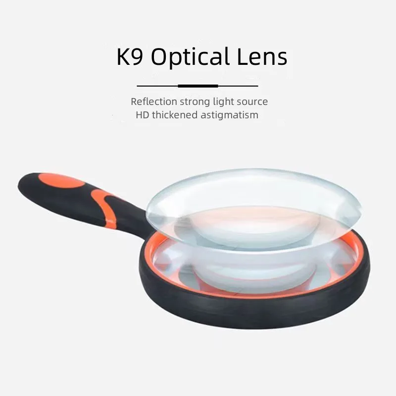 Ручная 10-кратная лупа для детей пожилых людей с увеличительной линзой 50 мм чтения