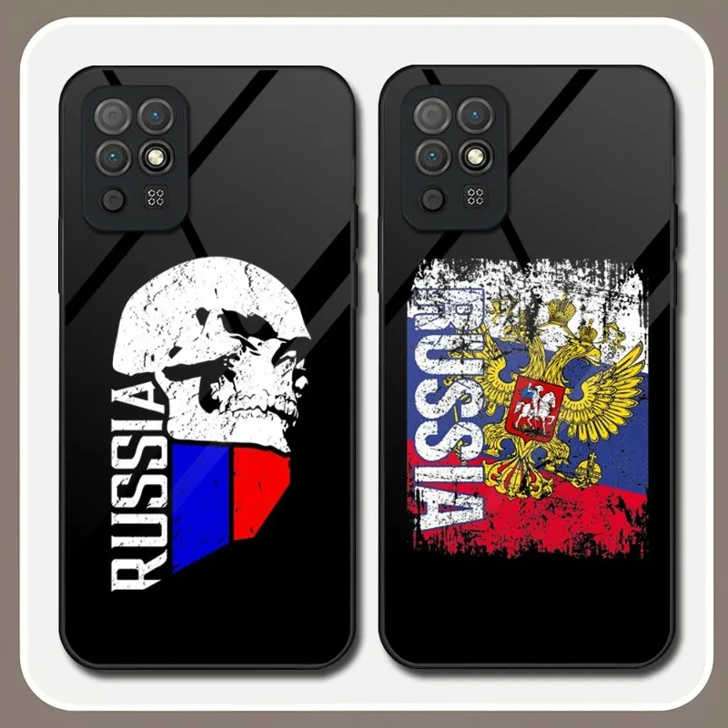 

Russia Flag Emblem Phone Case Tempered Glass For Huawei P40ProPlus P30 P40 P50 P20 P9 PSmartp Z Pro Plus 2019 2021 Cover