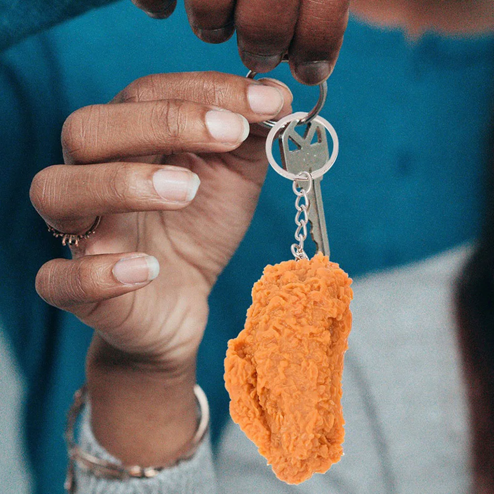 Подвеска на куриную ногу автомобильный брелок для ключей рюкзак с едой имитация