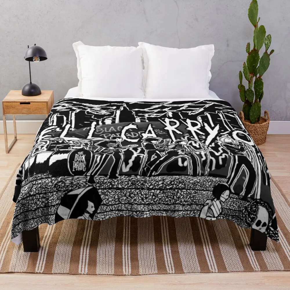 

Parade Manga Style Throw Blanket comfort recieving blankets fur blankets Sofa quilt