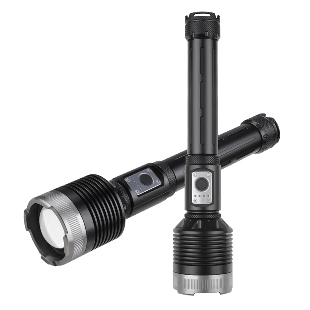 

Multifunctional XHP360 LED Camping Lights Outdoor Hiking Traveling 3 Gears Telescopic Zoom Waterproof Flashlight
