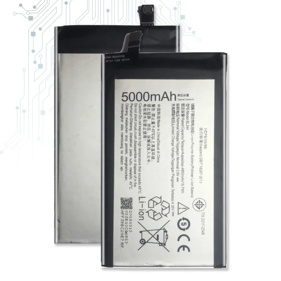 Сменный литий-ионный аккумулятор для Lenovo Vibe P1 P1A42 P1C58 P1C72 BL244 5000 мАч