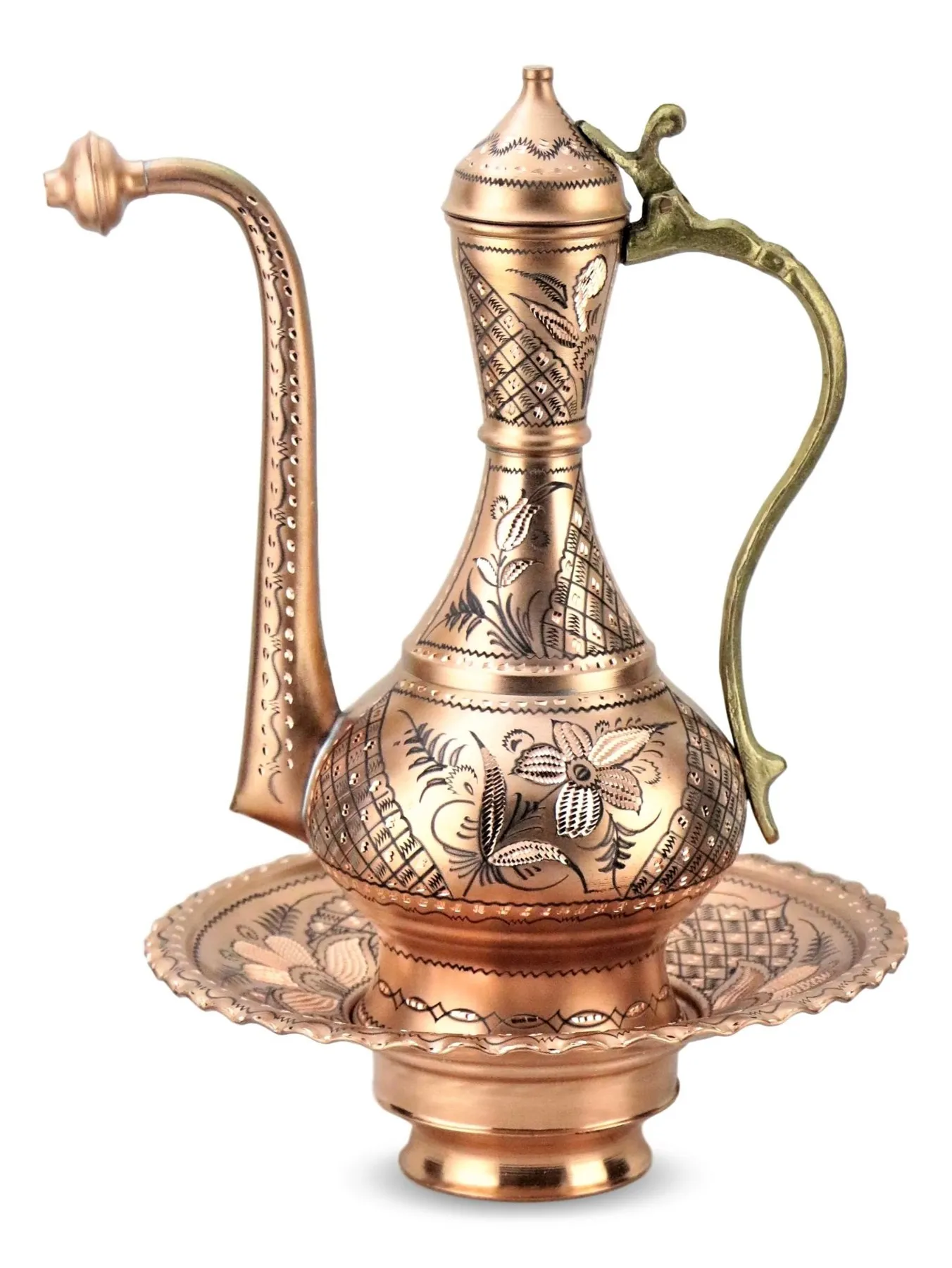 

Morya Copper forever Decorative Vintage Ottoman Style Handmade 34 cm