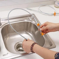 bendable 60cm spring pipe dredging sewer toolshair dredging drain cleaner sticks clog remover household kitchen cleaning tools