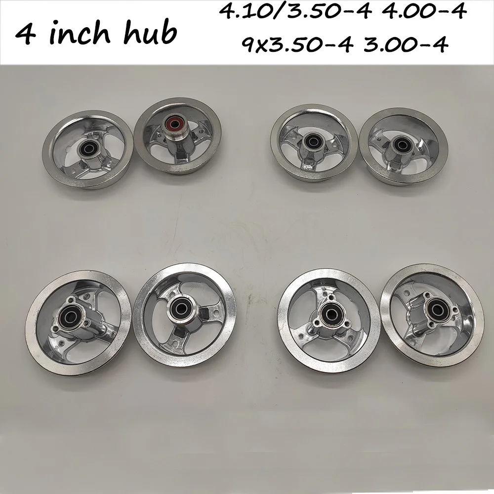 

4.10/3.50-4 4.00-4 3.00-4 Aluminum Alloy Wheel Rims Hub for MIni Motorcycle Electric Scooter Gas Scooter ATV