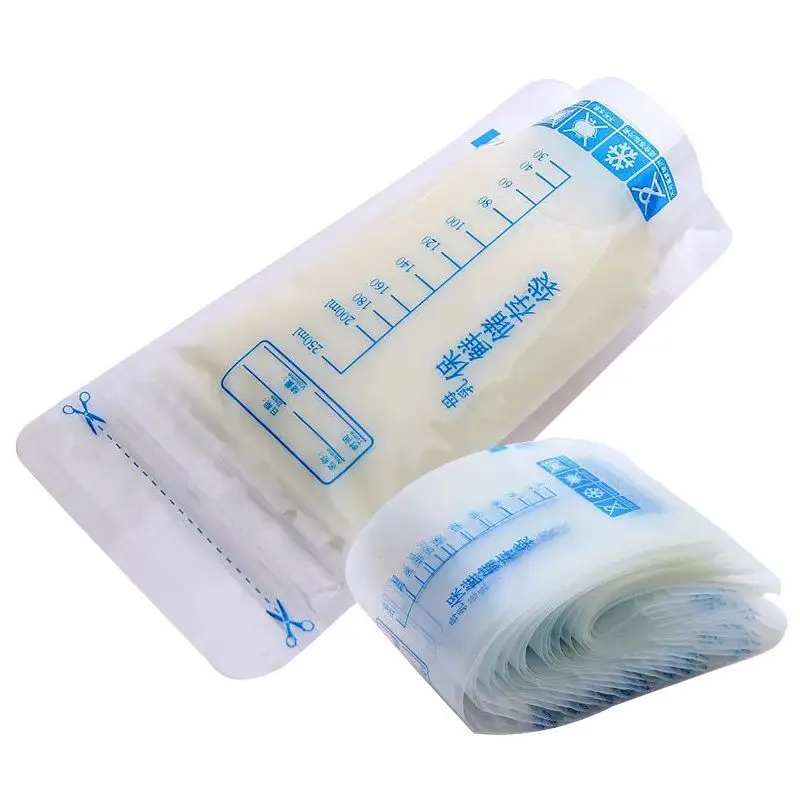 

10/30pcs 250ml breastmilk freezer bags leakproof zip closure baby food storage BPA free baby safe feeding bags