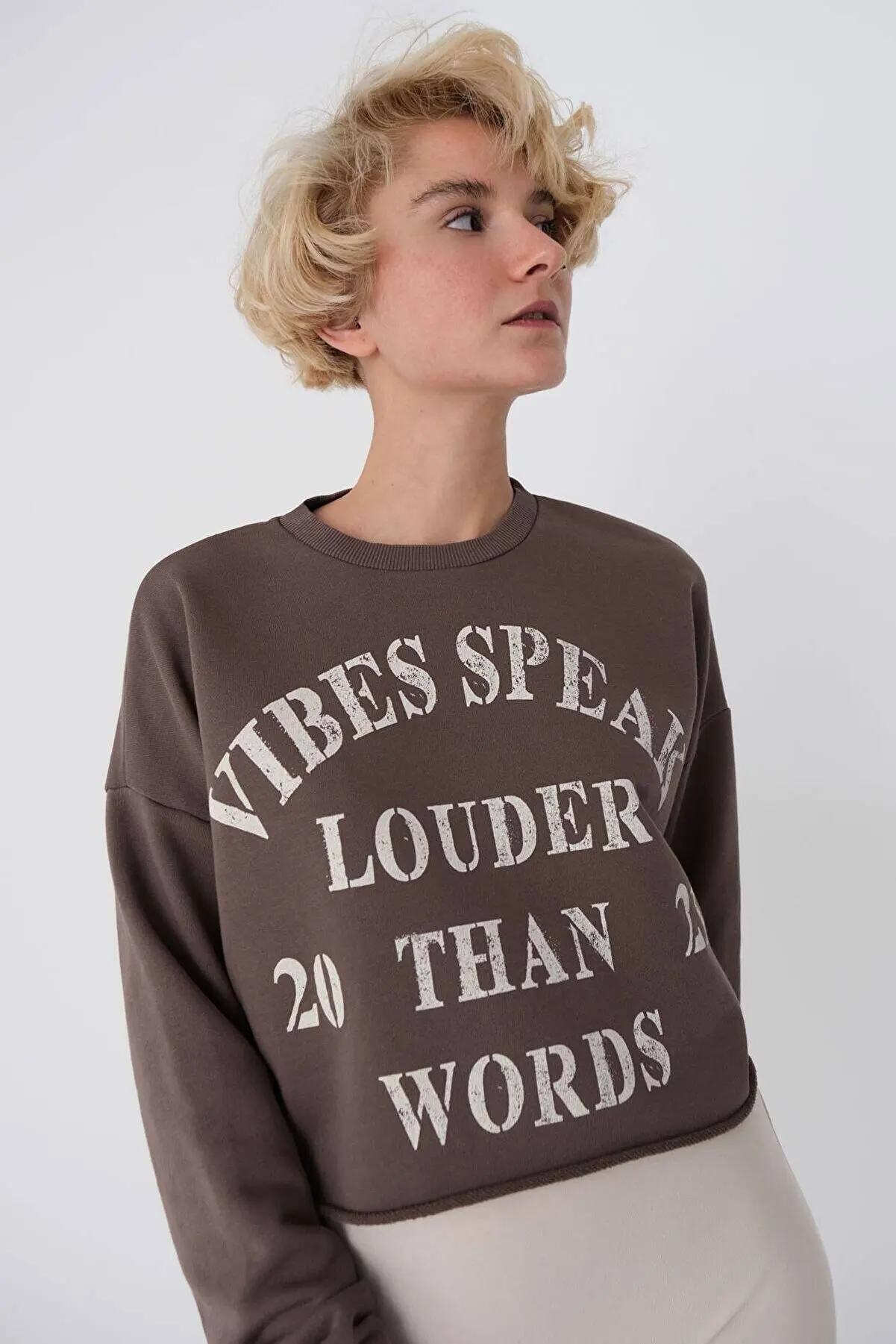 

Женский короткий свитшот с текстовым принтом, одежда для женщин, толстовки, худи для женщин 195947589