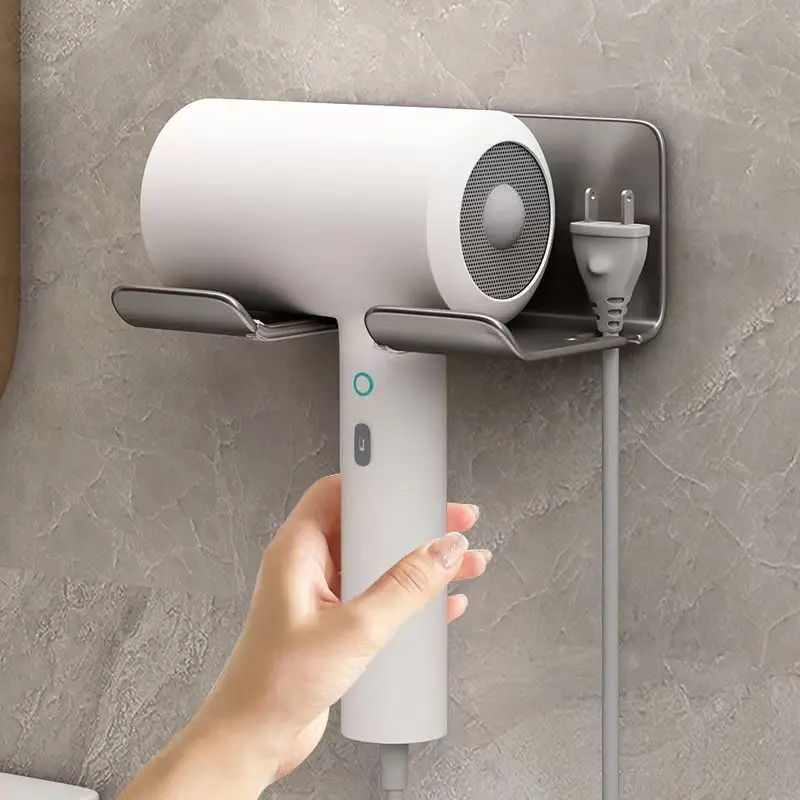 

Hair dryer rack shelf no punching hair dryer stent toilet bathroom toilet makeup hanging organizer