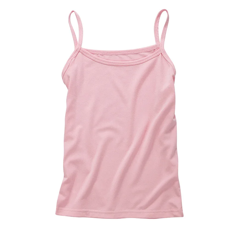 

Children's Sling Tops for Girls Underwear Debardeur Cotton Solid Color Base Parent-child Outfit Mother and Daughter Sling