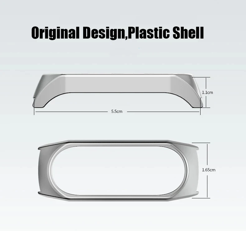 Ремешки для Mi Band 7 пластиковый корпус металлический Миланский Браслет Xiaomi