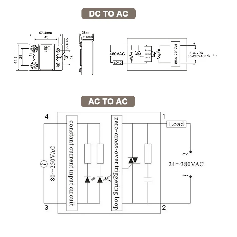 SSR-25DA SSR-40DA SSR-60DA SSR-25AA 40AA 40DD Solid State Relay SSR 10A 25A 40A 60A Module for PID Temperature Control - купить по