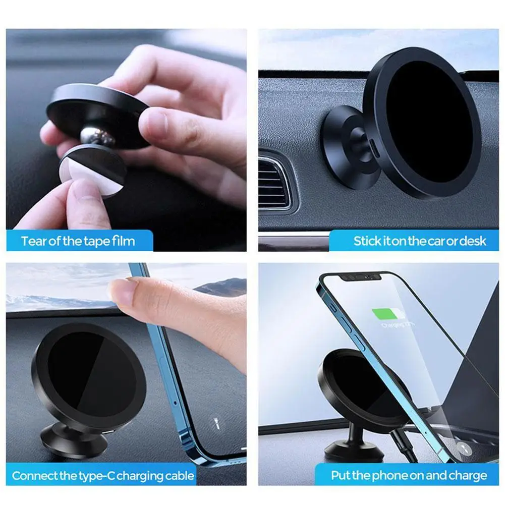 

15W Magnetic Wireless Charger Wireless Car Charger For Mag IPhone 12 13 Pro Max Mini Samsung Huawei P9B5