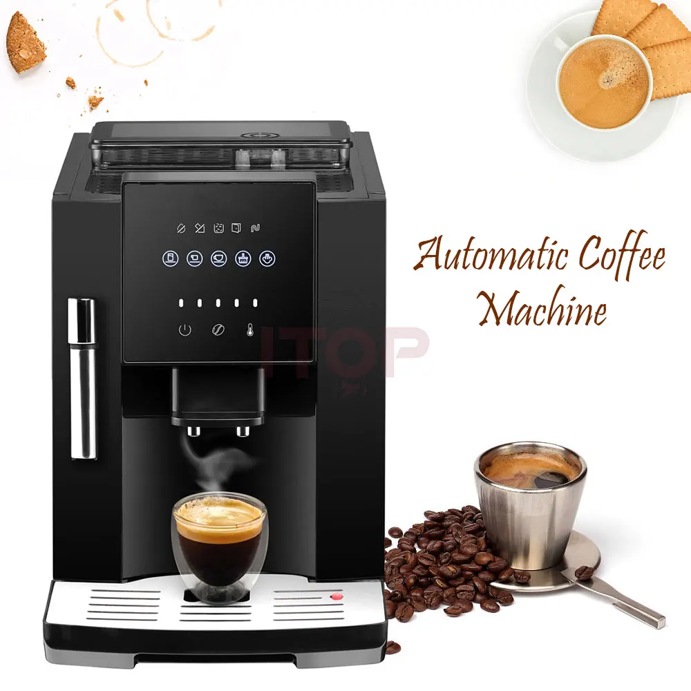 ITOP Full Automatic 19 Bar Coffee Maker Coffee Bean Grinder 