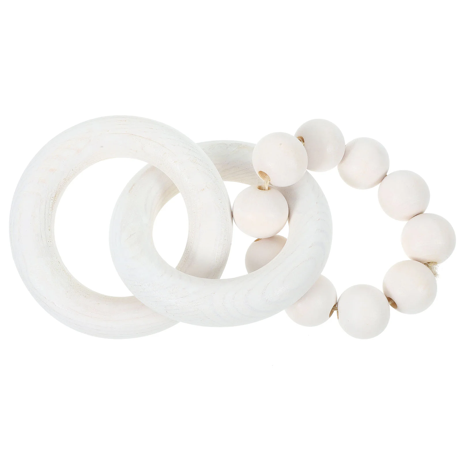 

Bedroom Decor Office Desktop Ornament Wood Chain Tabletop Decorative Circle Craft Wooden Crafts