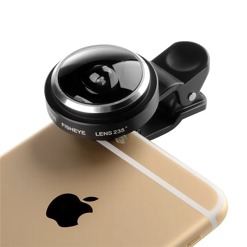 

235 Degree Super Fish Eye Fisheye Lens Universal Clip Smartphone Mobile Phone Lenses