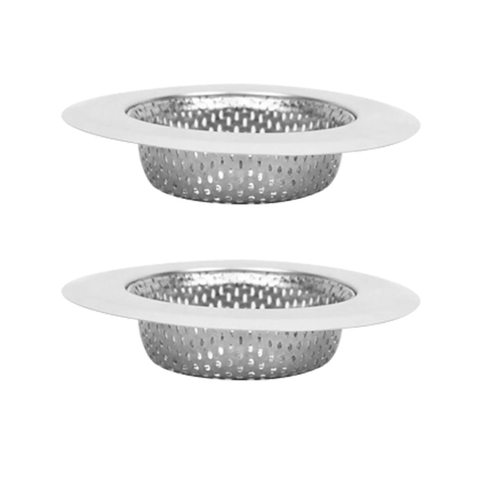 

2pcs For Bathroom Hair Catch Pratical Stainless Steel Durable Replacement Parts Kitchen Sink Strainer Anti Clogging Reusable