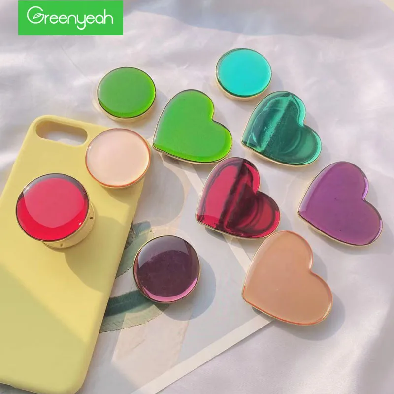 

Candy Phone Tok Holder Round Finger Ring Grip Foldable Smartphone Expanding Bracket Bling Support Mobile Phone Accessories