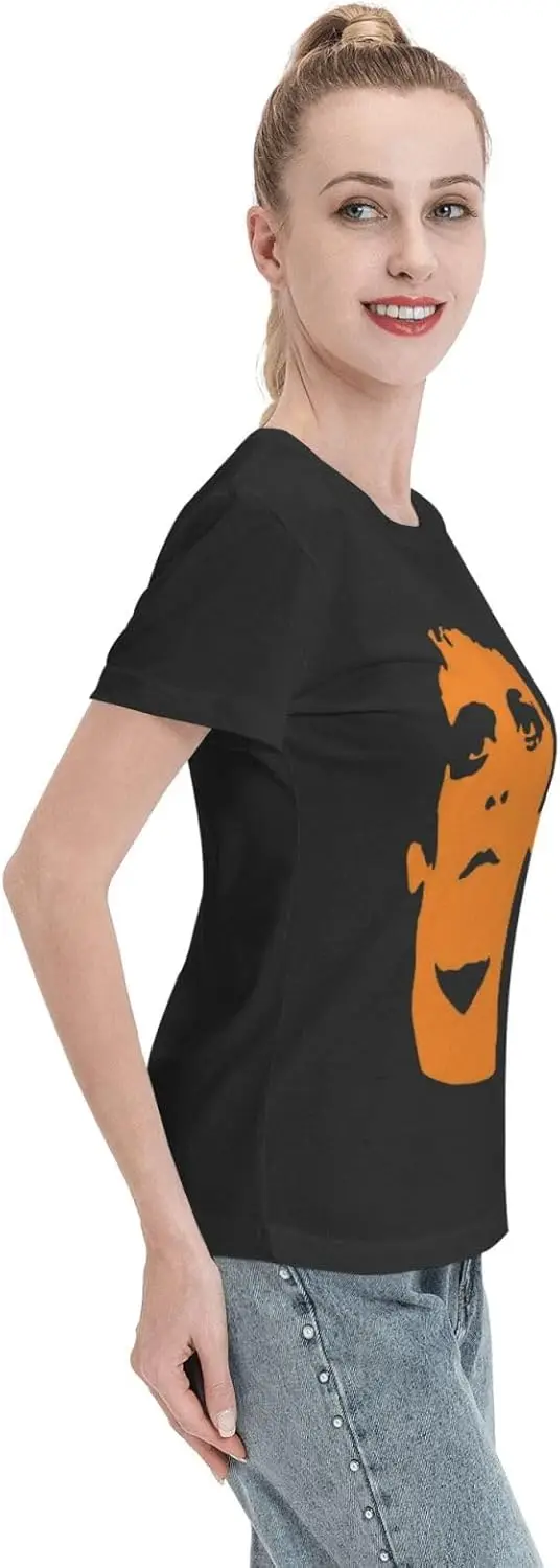 Женская футболка с коротким рукавом и круглым вырезом