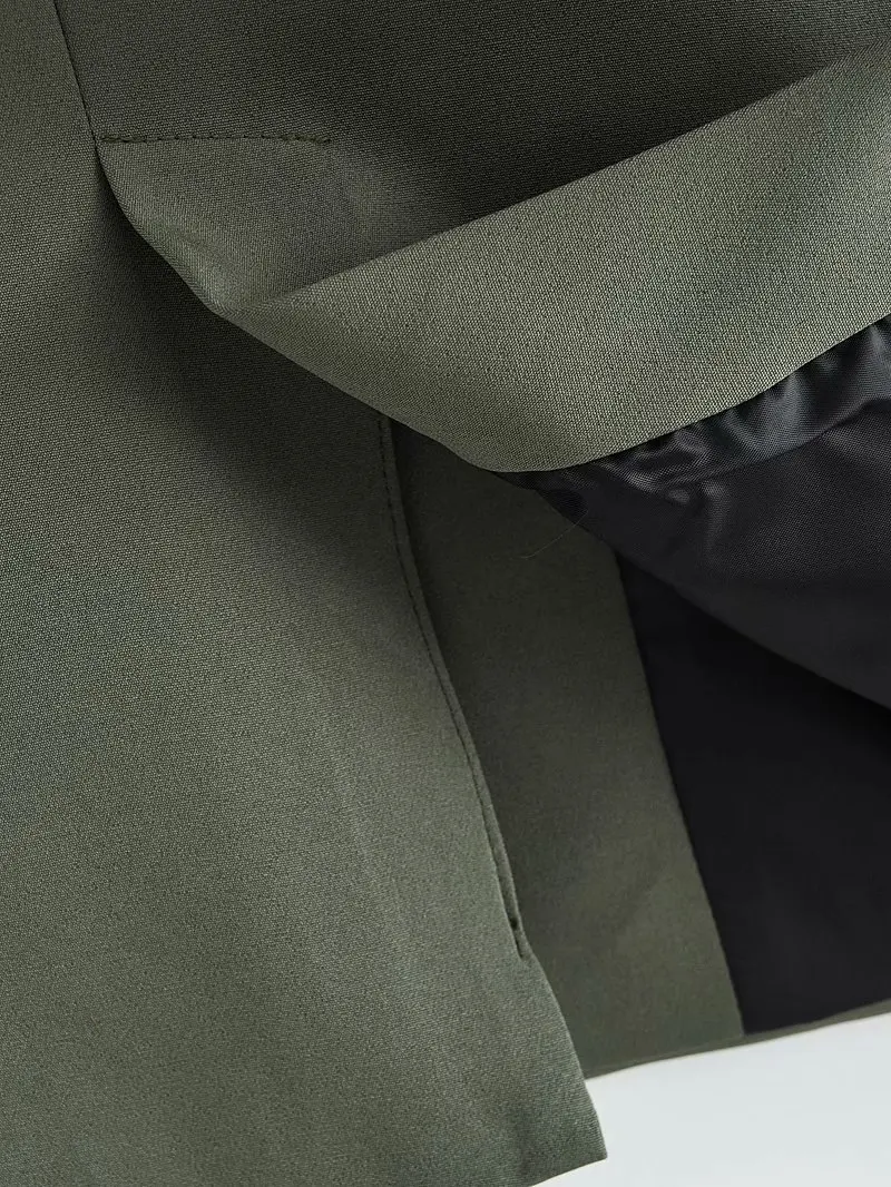 Жилет женский на одной пуговице модная офисная верхняя одежда элегантный