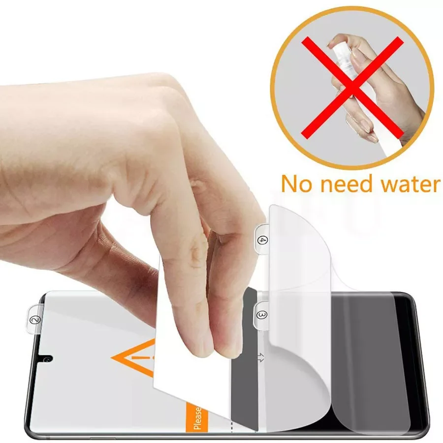 

Free Shipping For apple iPhone 11 12 13 Pro XS Max XR iphone X 7 8 Plus Protective Silicone TPU Screen Protector Not Glass Hydr