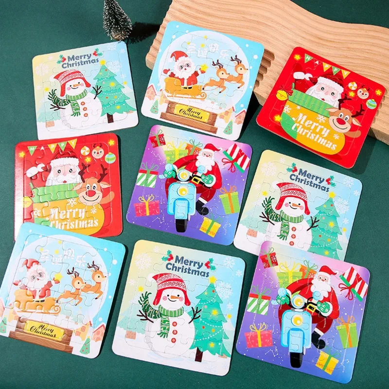 2/10 шт. мини-Рождественские бумажные пазлы развивающие игрушки детские сувениры