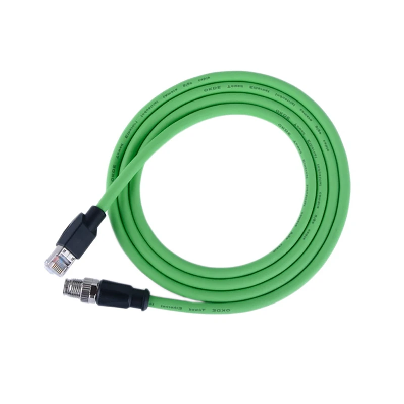 

M12 X Code 8 Pole to RJ45 Gigabit Ethernet Interface Cat6 Industrial Camera Ethernet Cable Aviation Shielded Cable