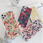 Прозрачные чехлы с цветами для Huawei P50 P20 P30 P40 P Smart 2021 Y6 Y7 2019 Nova 5T Mate Honor 50 20 Pro 10 Lite E 10I 9X 8A 8X, чехол