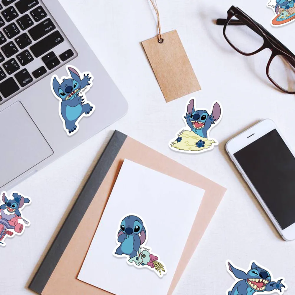51 шт., милые мультяшные наклейки Disney для DIY, дневник, ноутбук, багаж, скейтборд, граффити, наклейки, классические игрушки, новинка 2025