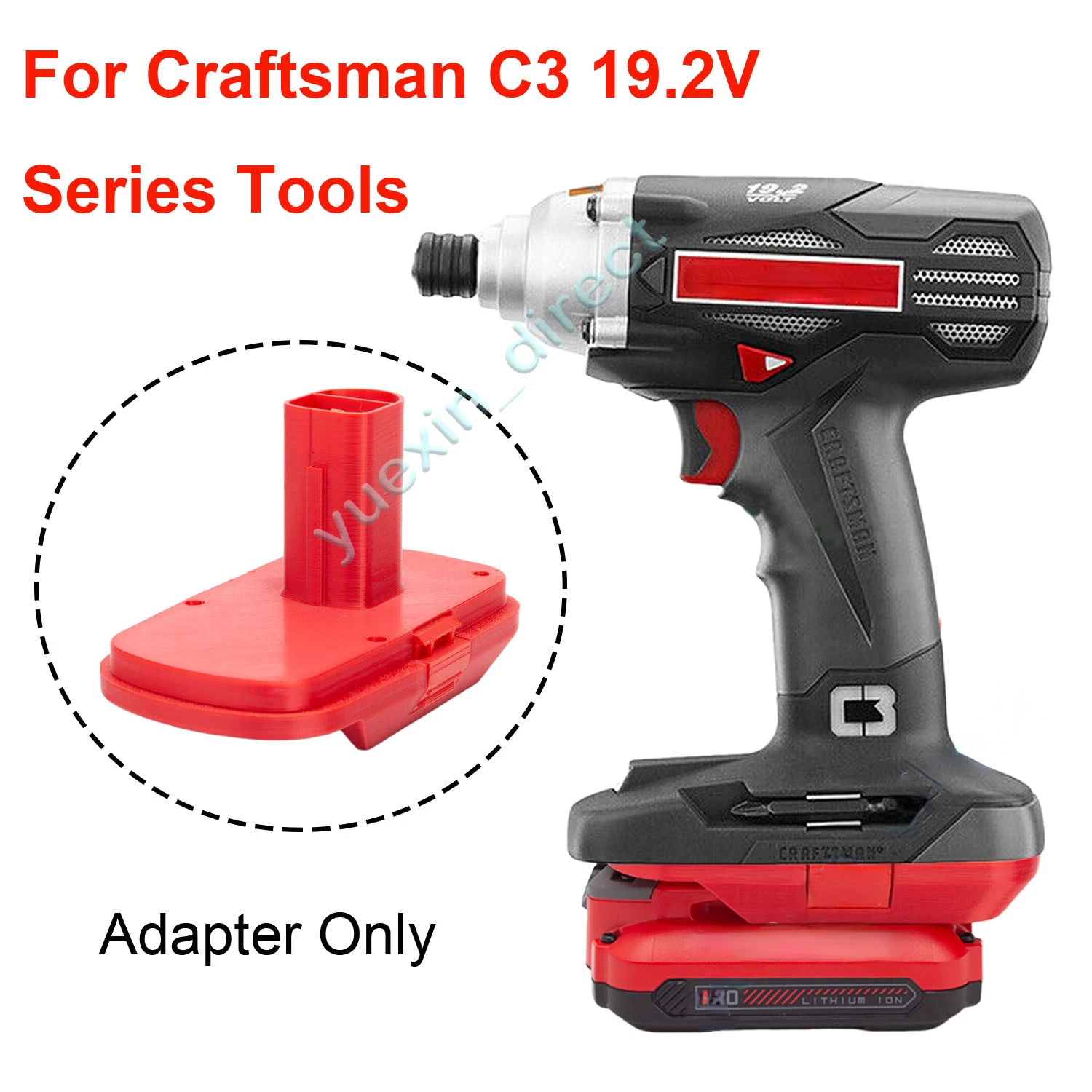 

For Craftsman V20 20V lithium-ion batteries to Craftsman C3 19.2V Series Nickel Batteries Cordless Tools Adapter Converts