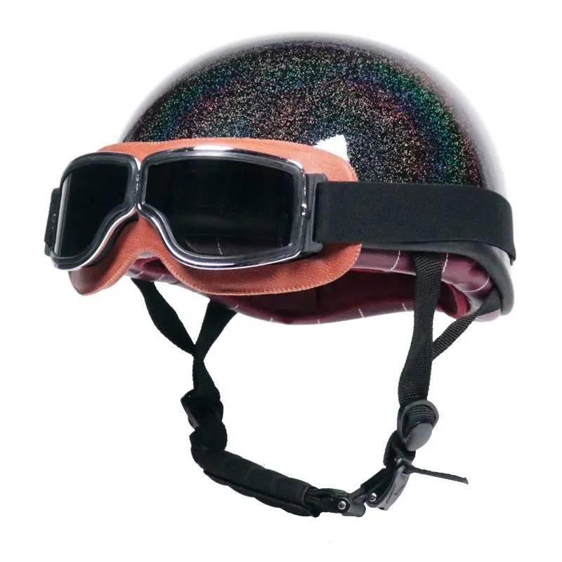 Latest Motorcycle Helmet Fashion Personality Capacete Half Face Cascos Summer cap Couple Helmet Four Seasons High Quality Moto