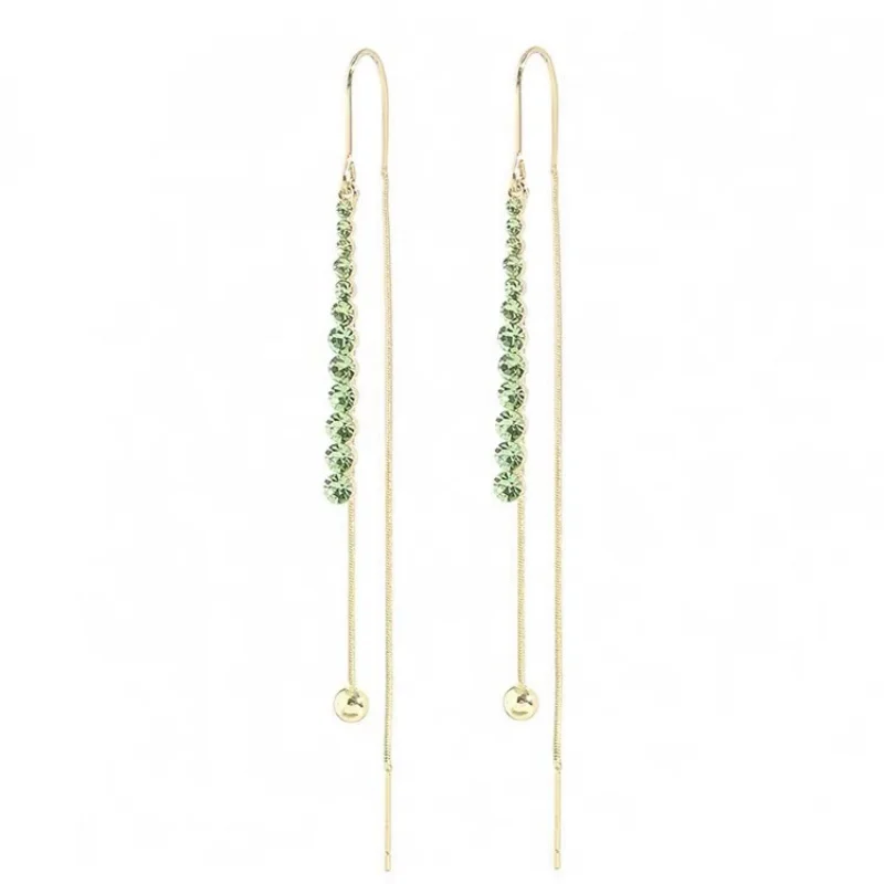 сережки женские серьги 2022 тренд новинка Роскошные темпераментные длинные с