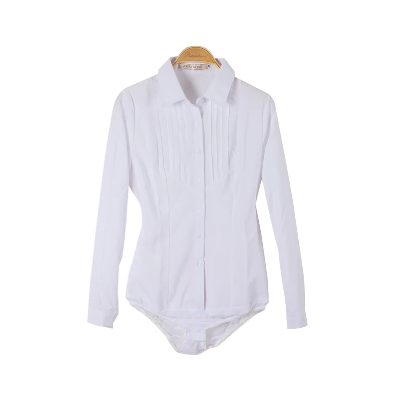 

Solid White Color Long Sleeve Bodysuit Women Office Lady Business Work Tops and Blouses Female Jumpsuit 2022 Fashion Rompers 5xl