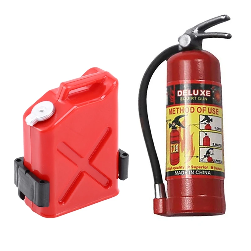 

Красный Топливный мини-бак с металлическим огнетушителем RC Rock Crawler 1:10 аксессуары