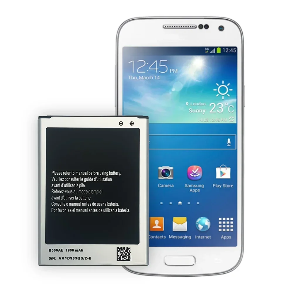 B500AE для SAMSUNG B500BE аккумулятор 1900 мАч Galaxy S4 Mini I9192 I9195 I9190 I9198 I9197 I435 I257 I919 новая батарея