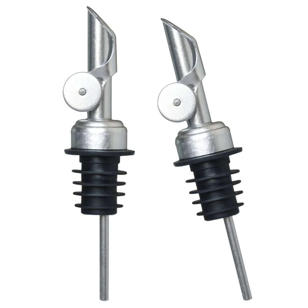 

2 Pcs Stainless Steel Pourer Oil Spout Pour Spouts Nozzle Kitchen Supply Silica Gel Stainless Steel Oil Pourer