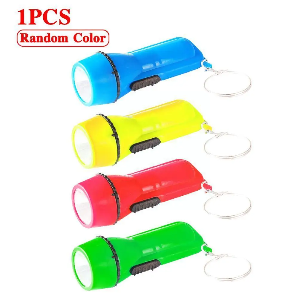 

1pcs Mini Powerful Pocket Flashlight Battery Portable Lamp Waterproof Plastic Torch Cob Inspection Keychain Camping Aaa A3v8