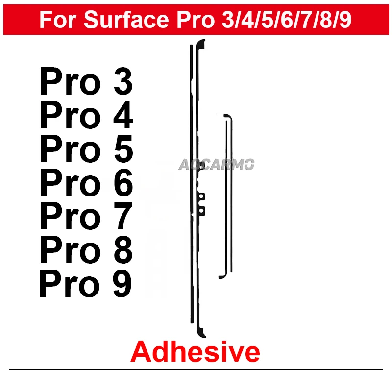 Фото Передняя клейкая наклейка на ЖК-дисплей для Surface Pro 7, 6, 5, 4, 9, 3, GO1 GO2 Pro3 Pro4 Pro5 Pro7 Pro9 №1