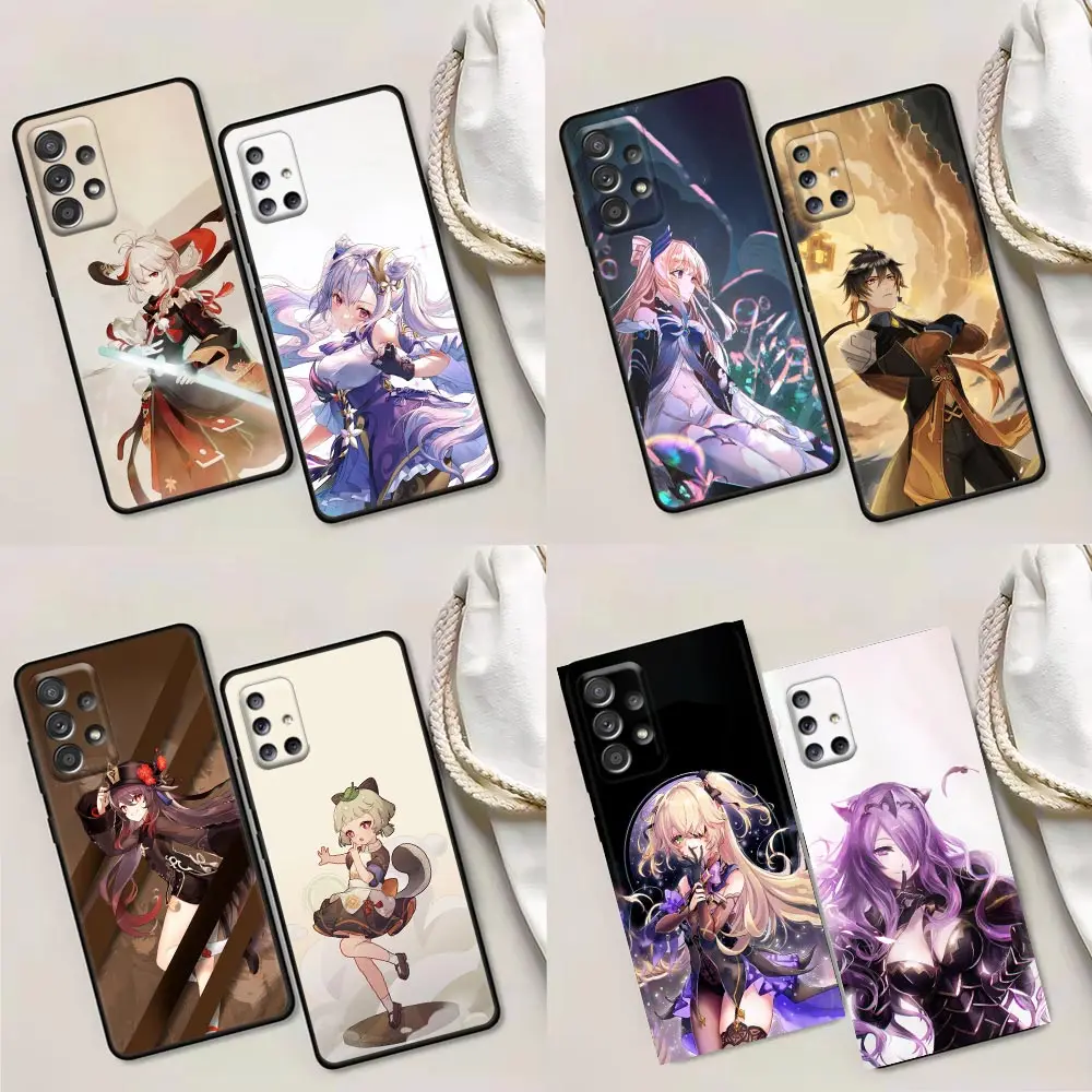 

Phone Case for Samsung A31 A32 A41 A42 A51 4G 5G A01 A02 A03s A11 A12 A13 A21s A22 Fundas Coque Hot Game Genshin Impact Anime