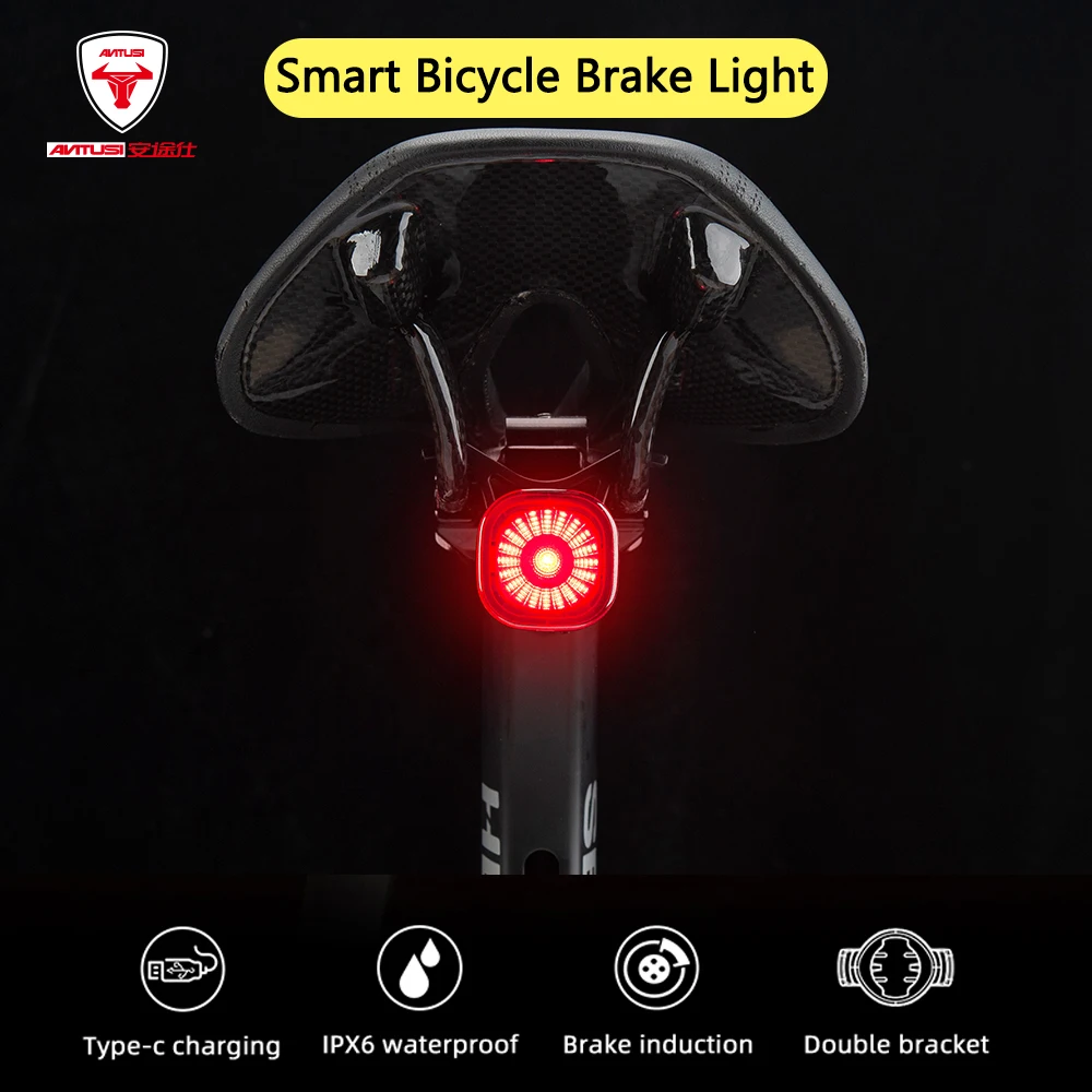 Умный фонарь ANTUSI для велосипеда класс защиты IPx6