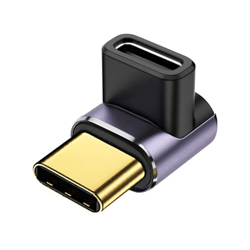 

M2EC USB C Right Adapter 90 Degree Magnetic Up & Down Type C Extender 40Gbps 100w Fast Charging Type C Male