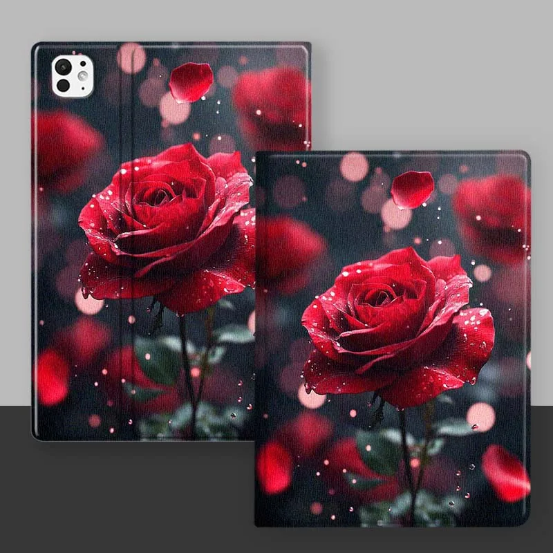 Популярный чехол с красными розами для Huawei Honor Tab Magic Pad GT 6 X9 X8A X8 V8 V7 9 8 2 3 13,3 10 Pro Inch Tablet Case (art.: 3920d4336fbeb) - 3920d4336fbeb