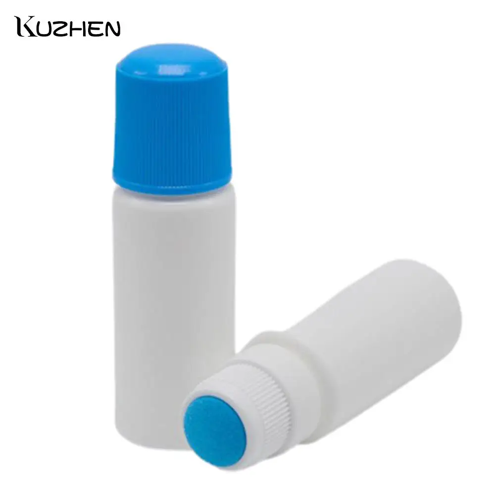 

Пустая бутылка для жидкости 30 мл с губчатым аппликатором, белая бутылка для жидкости с губчатой головкой