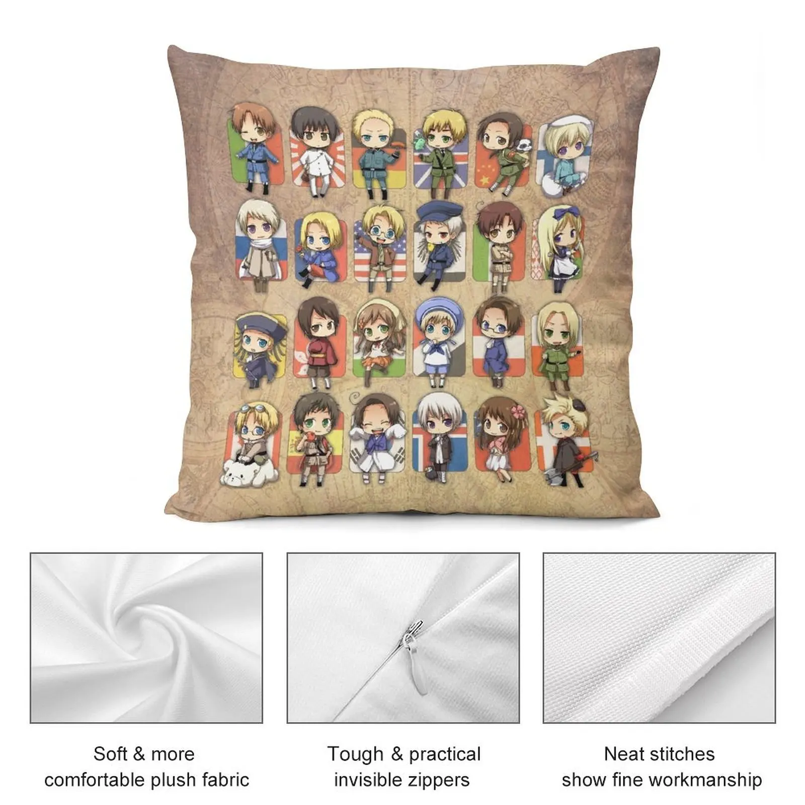 Комплект наволочек для диванных подушек Hetalia Group