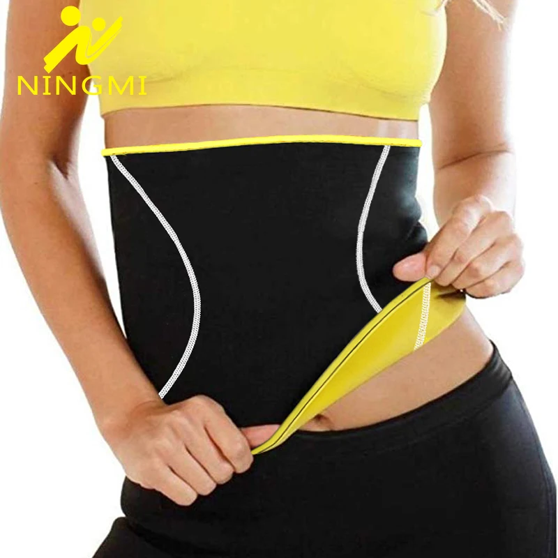 

NINGMI Women Waist Trainer Body Shaper Corsets Workout Tummy Wrap Corset Top Slimming Belt Black Shapers Shapewear Waist Trimmer