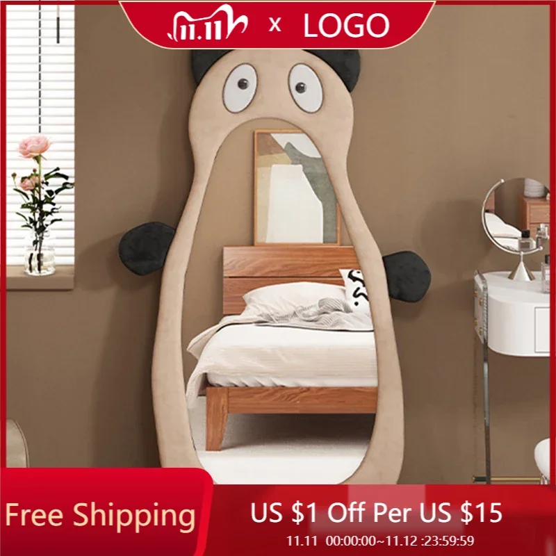 

Художественное милое зеркало большого размера, напольное зеркало для макияжа, полноразмерное женское зеркало в романтическом стиле, домашний декор