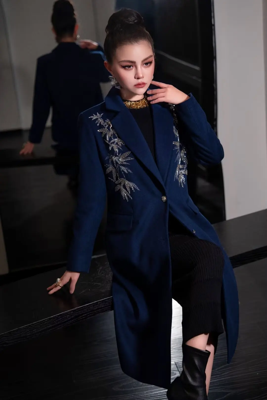 SEQINYY Элегантный плащ на весну и осень новый модный дизайн женское подиумное