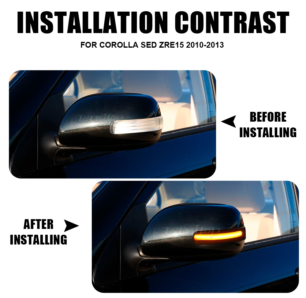 2 шт. световой индикатор для Toyota COROLLA ZELAS REIZ AURIS Scion