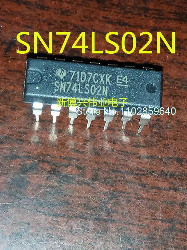 

10PCS/LOT SN74LS02N DIP14