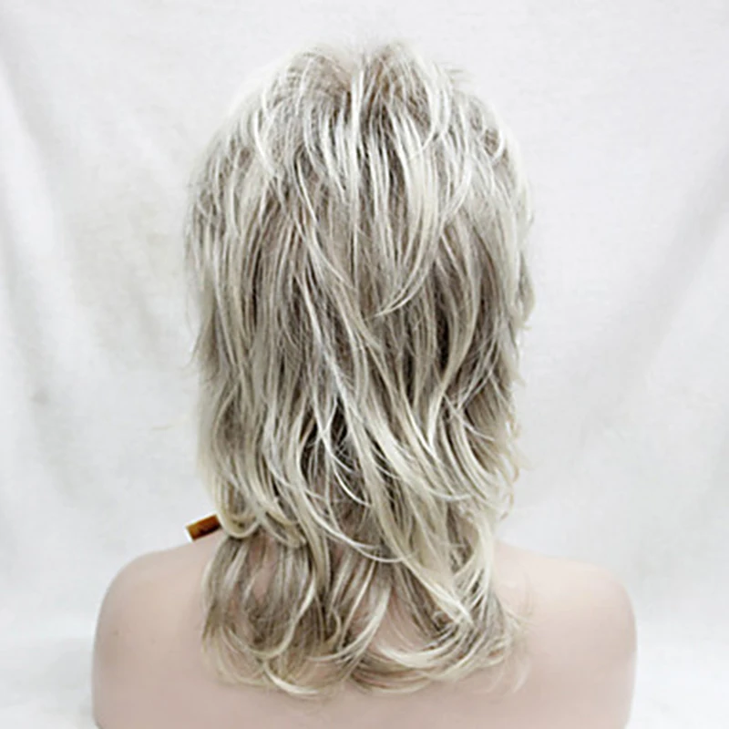 HAIRJOY женский парик Shag Многослойные Вьющиеся Волосы средней длины синтетические